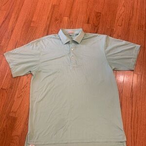 Peter Millar Summer Comfort light green polo-Size Large
